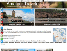 Tablet Screenshot of canada.amateurtraveler.com